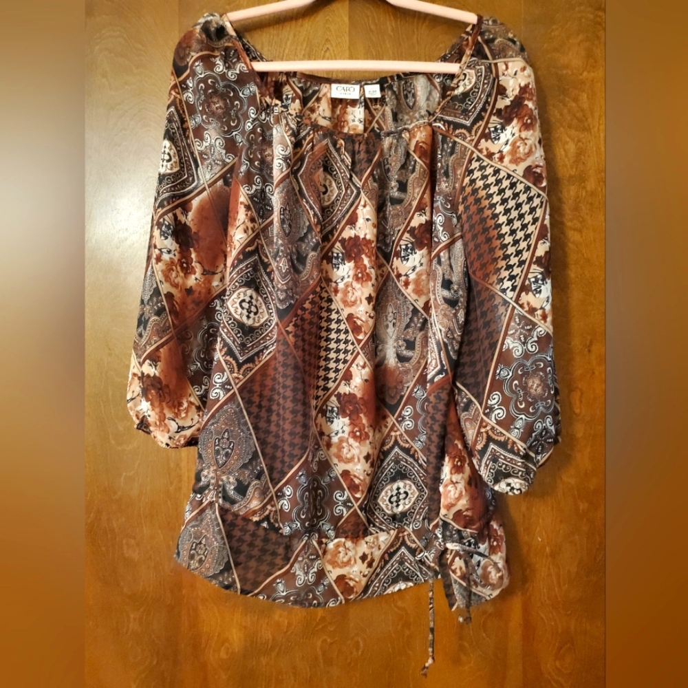 Sheer CATO top, size 14/16w